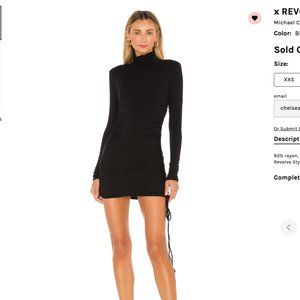 Michael Costello x Revolve Shirred Bodycon Mini Dress - Worn Once!